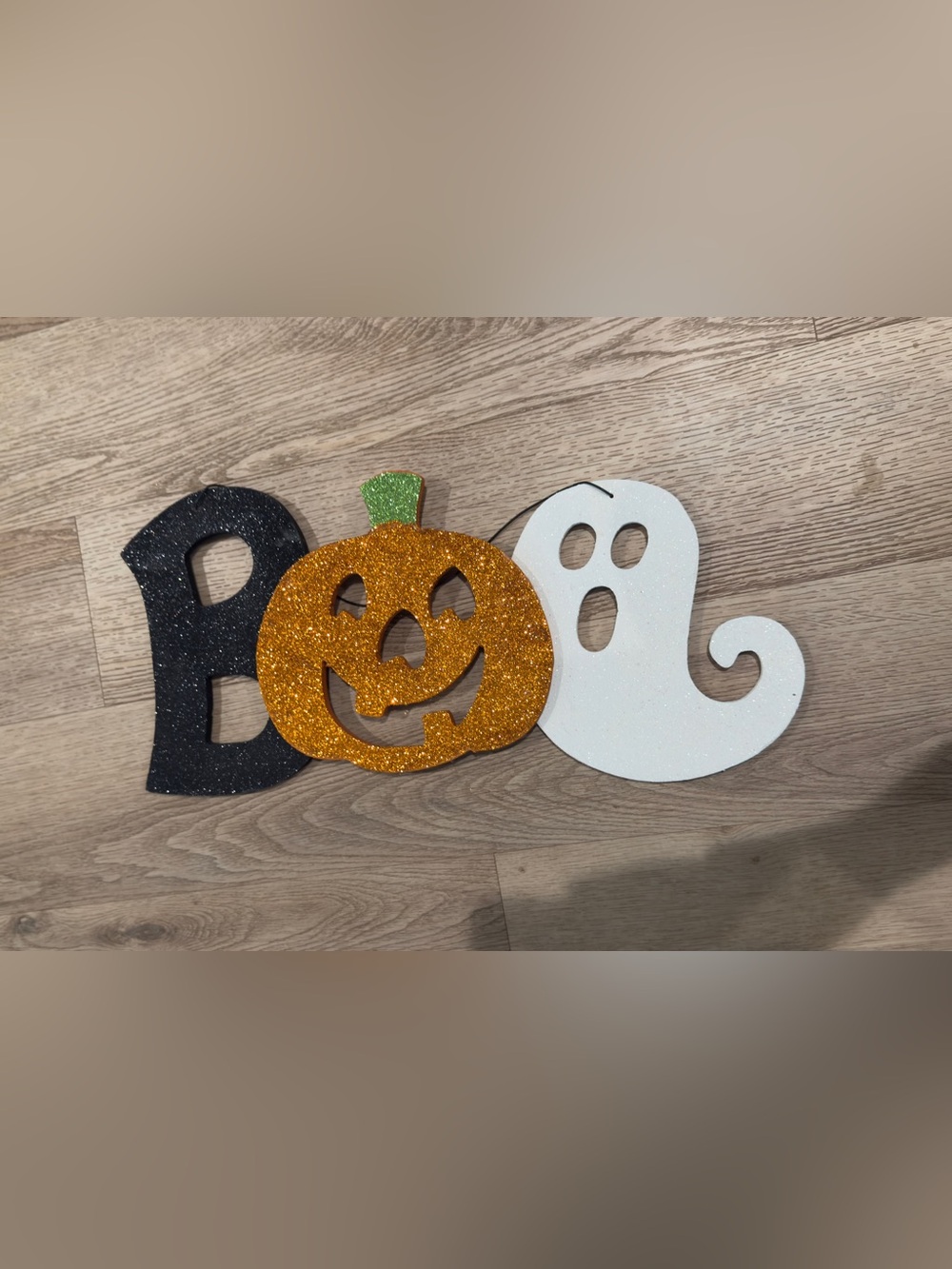Glitter Halloween Sign
